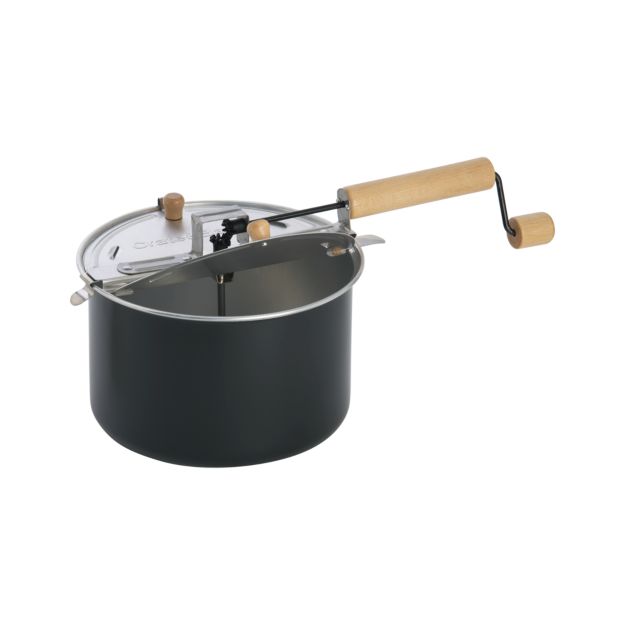 Stovetop Black Popcorn Popper in Specialty Cookware + Reviews Crate