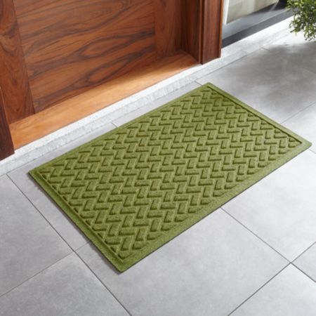 Thirsty Dashes Green Doormat Crate And Barrel