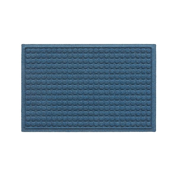 Thirsty Dots Blue Doormat Crate And Barrel