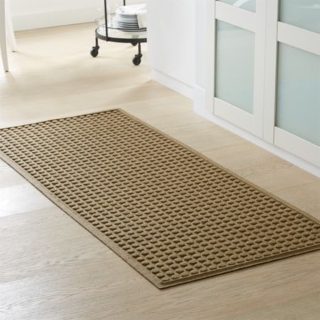 Thirsty Dots Flax Doormat 30 X71 Reviews Crate And Barrel