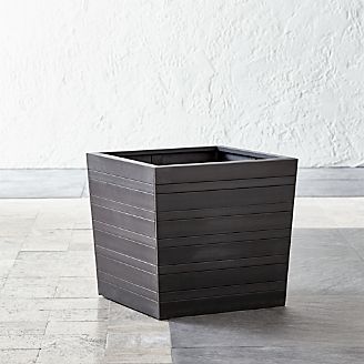 Outdoor Planters Pots And Garden Tools Crate Barrel Alfresco Square 16 Planter