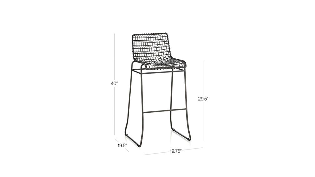 Tig Bar Stools with Cushion Crate and Barrel