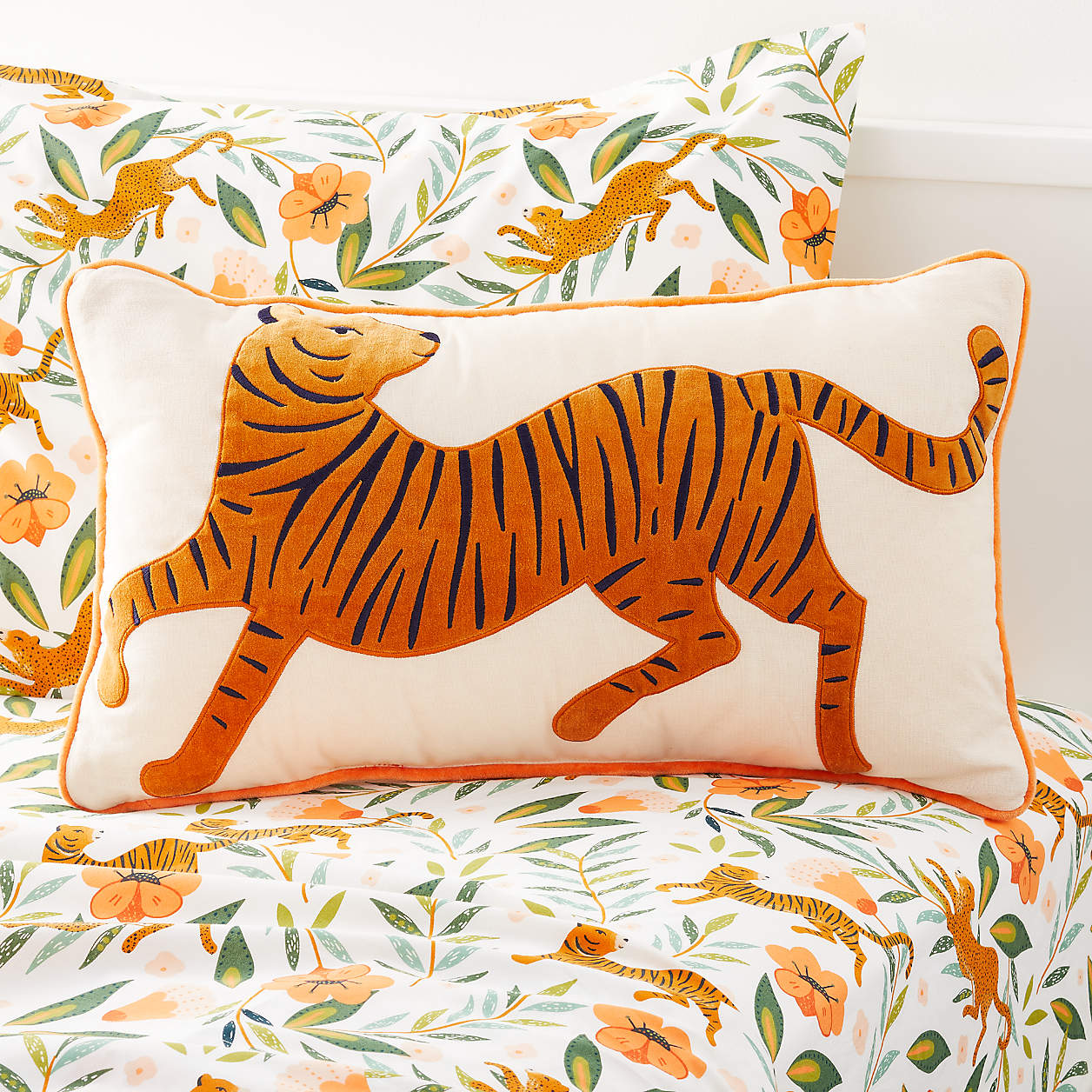 Tiger Pillow + Reviews Crate and Barrel