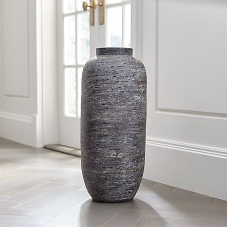 Timber Grey Floor Vase Reviews Crate And Barrel Canada
