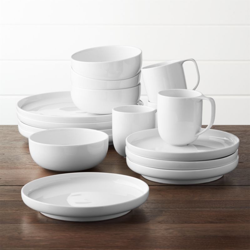 Toben 16Piece Dinnerware Set + Reviews Crate and Barrel