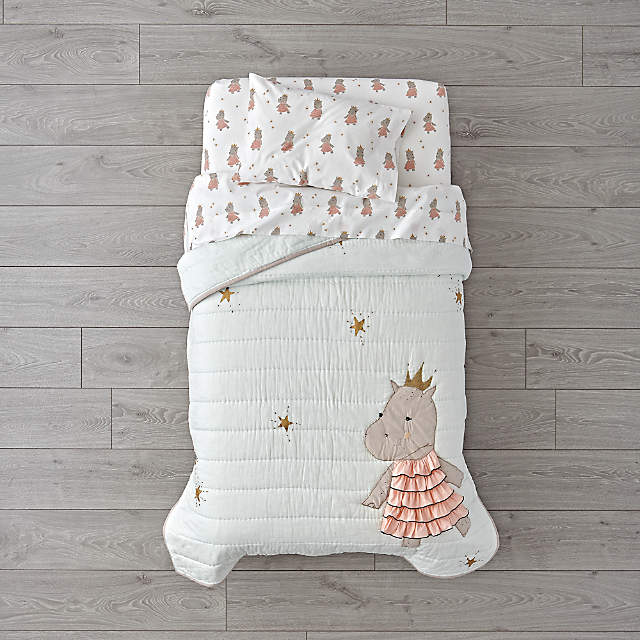 hippo crib bedding
