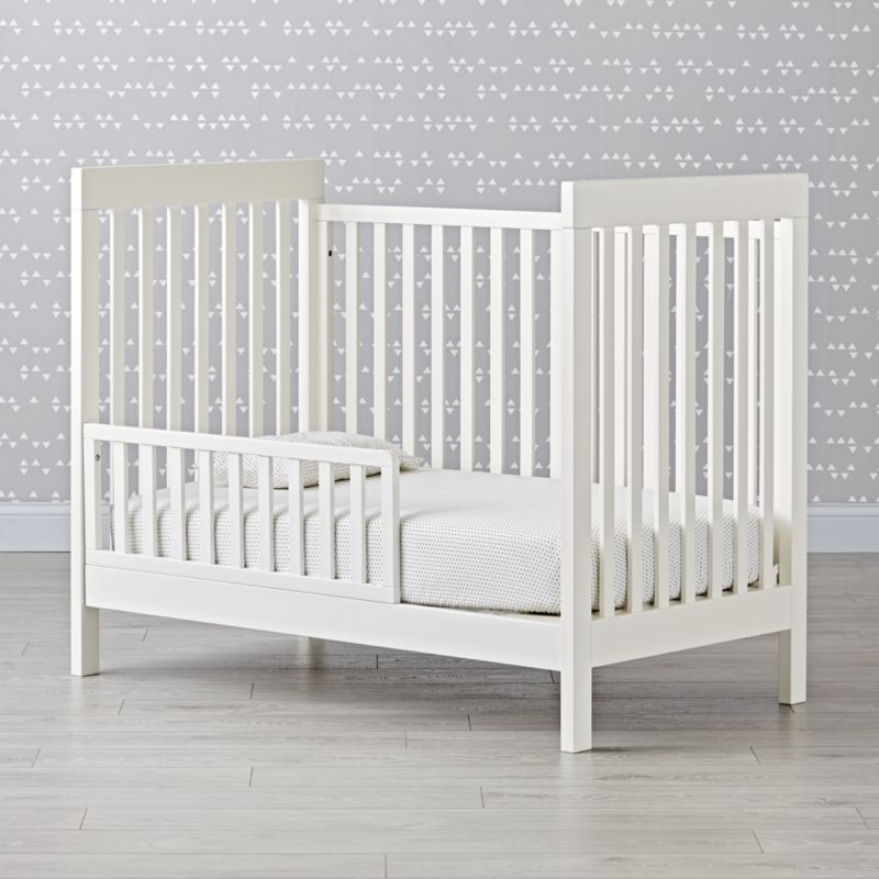 white crib toddler bed