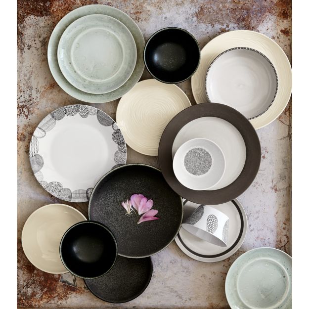 Jars Tourron Black Salad Plate Crate and Barrel