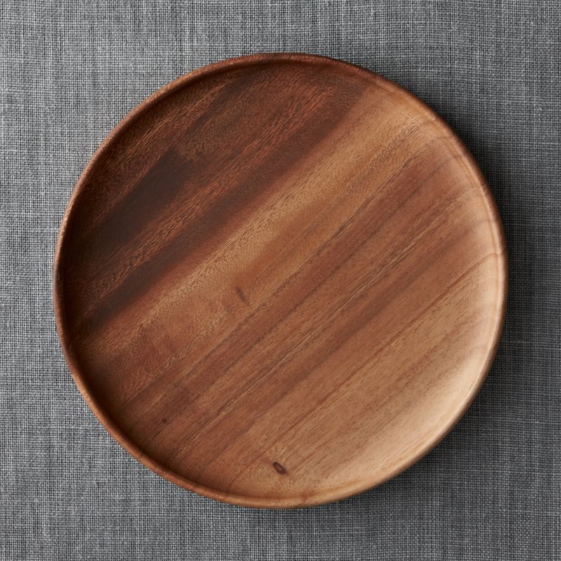 Tondo 12" Round Wood Platter  Crate and Barrel