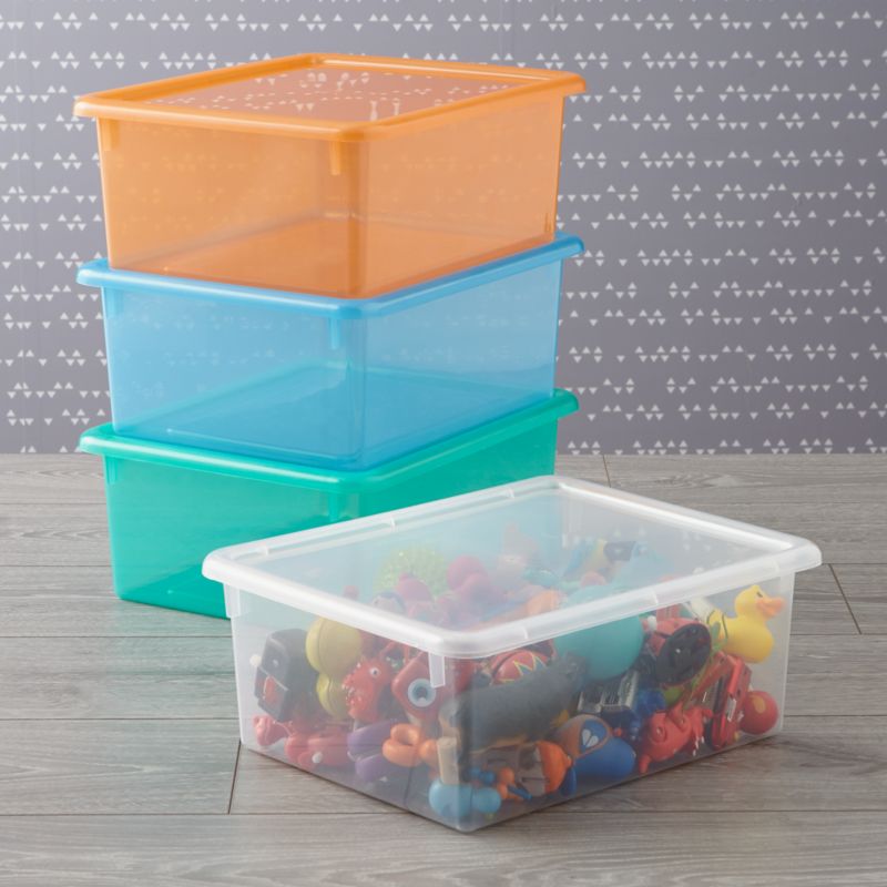 pretty plastic storage boxes