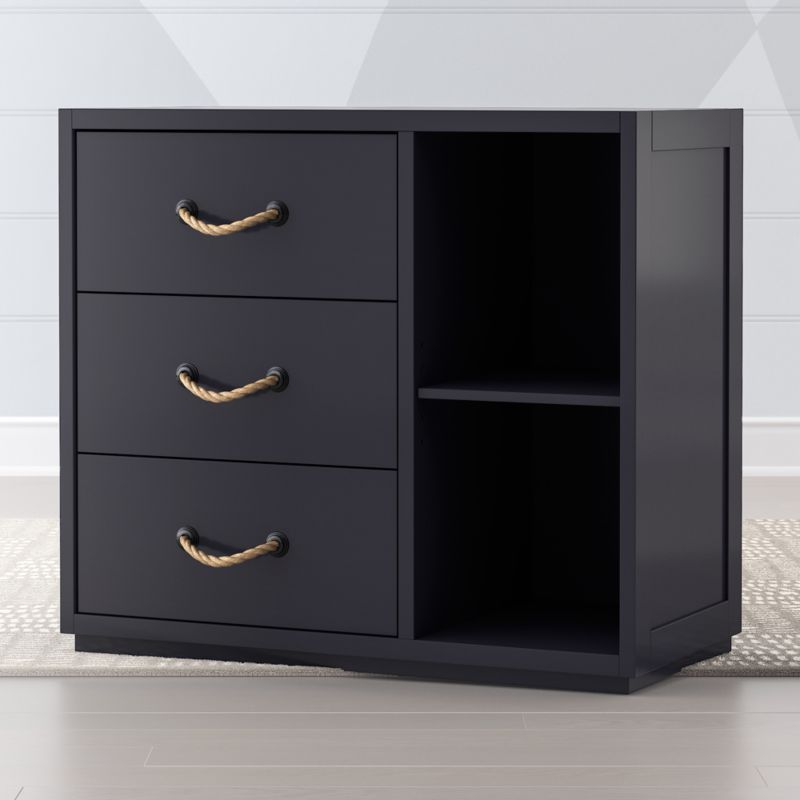 Midnight Blue Topside 3 Drawer Dresser Reviews Crate And Barrel