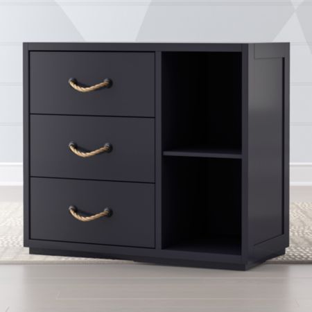 Midnight Blue Topside 3 Drawer Dresser Reviews Crate And Barrel