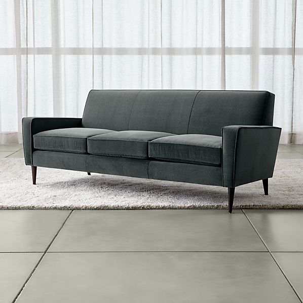 Torino Velvet 3 Seat Sofa