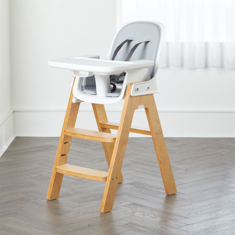 OXO TOT Sprout Adjustable High Chair Grey and Birch + Reviews | Crate