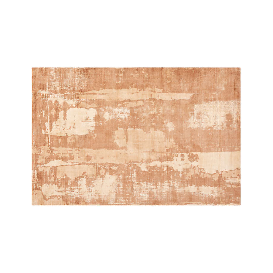 Tottori Orange Abstract Rug 6'x9' + Reviews Crate and Barrel