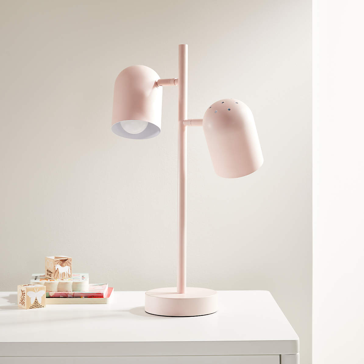 Pink Touch Bedside Lamp, Turned Table Lamp With Touch On Off Pillowfort