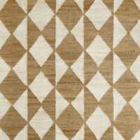 Toulon Jute Harlequin White Rug Swatch 12"x18"