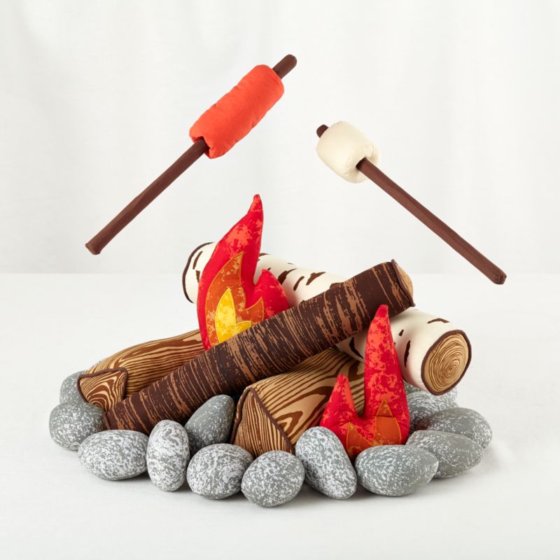 plush campfire set