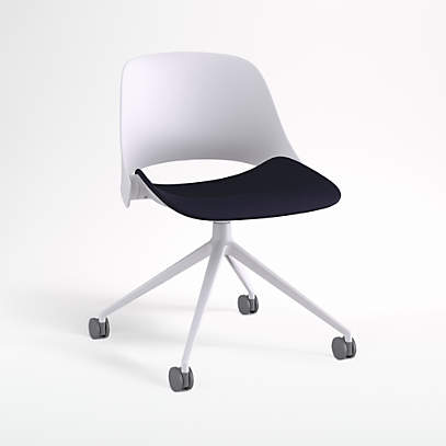 Humanscale Home Office Inspiration Workspace Orange Task Chair Office Decor Wood Floor Contemporary Office Chairs Ergonomic Office Furniture Home Yoga Room