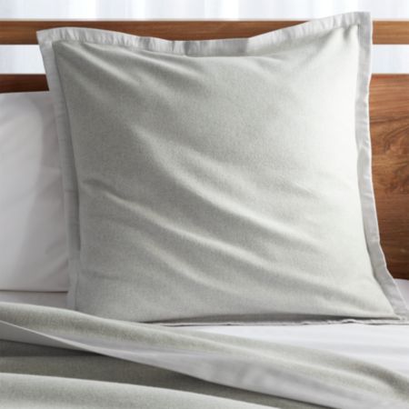 Trent Satin Trim Euro Pillow Sham Reviews Crate And Barrel