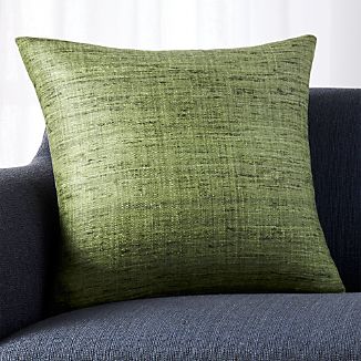 Trevino Bronze Green 20" Pillow with Down-Alternative Insert