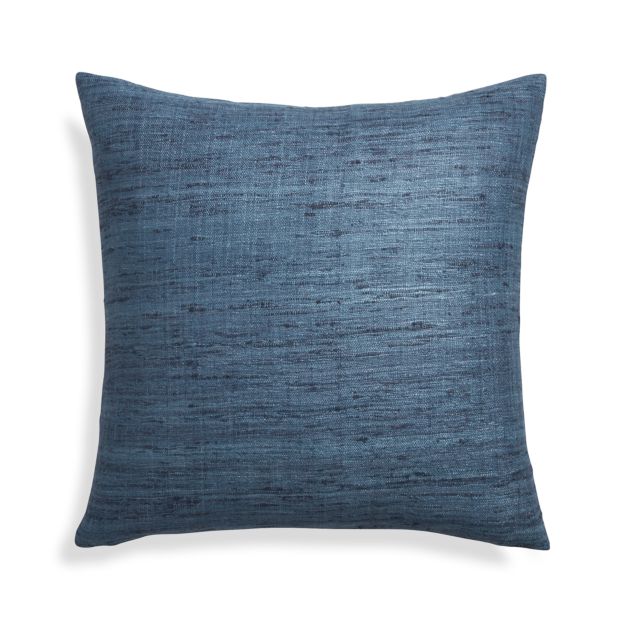 Trevino Dark Blue Throw Pillow Crate and Barrel