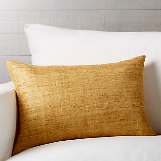 Yellow Throw Pillows Crate And Barrel Trevino Sunflower 22 X15 Pillow With Down Alternative Insert