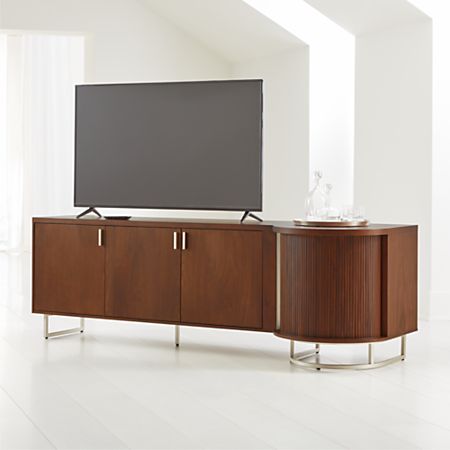 Trifecta Bar Media Cabinet With Light Reviews Crate And Barrel