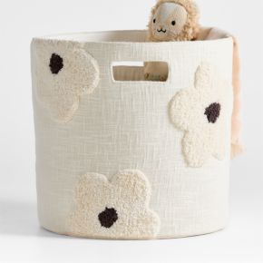 Image of Tufted Daisy Floor Bin