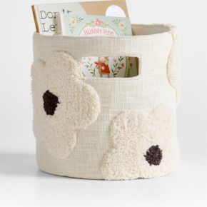 Image of Tufted Daisy Shelf Storage Bin
