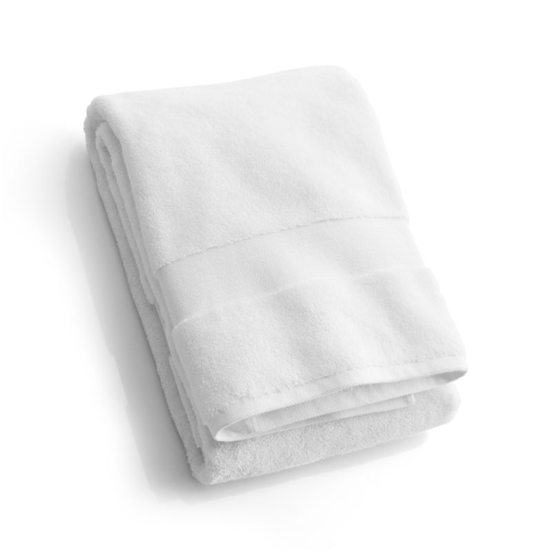 Turkish Cotton 800Gram White Bath Towel + Reviews Crate and Barrel