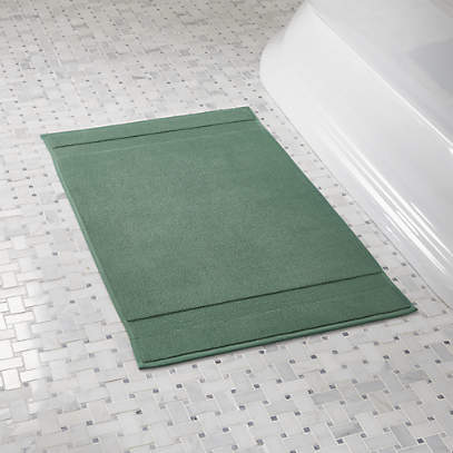 Organic Forest Green Turkish Bath Mat Reviews Crate And Barrel