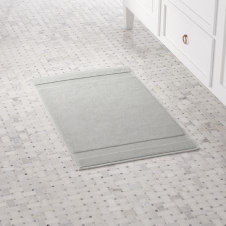 Organic Grey Turkish Bath Mat Reviews Crate And Barrel