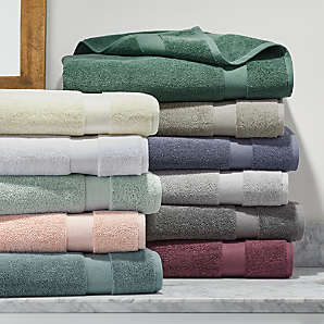 grey patterned bath towels