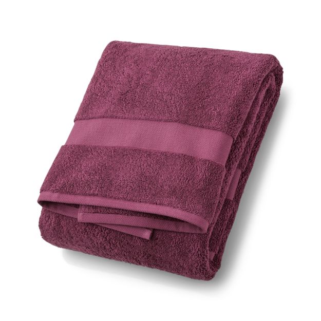 Turkish Cotton 800Gram Plum Bath Towel + Reviews Crate and Barrel