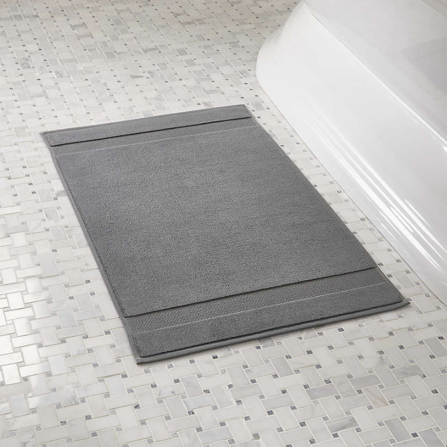 Organic Slate Turkish Bath Mat + Reviews Crate and Barrel