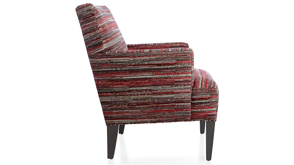 Red Striped Accent Chair Crate and Barrel