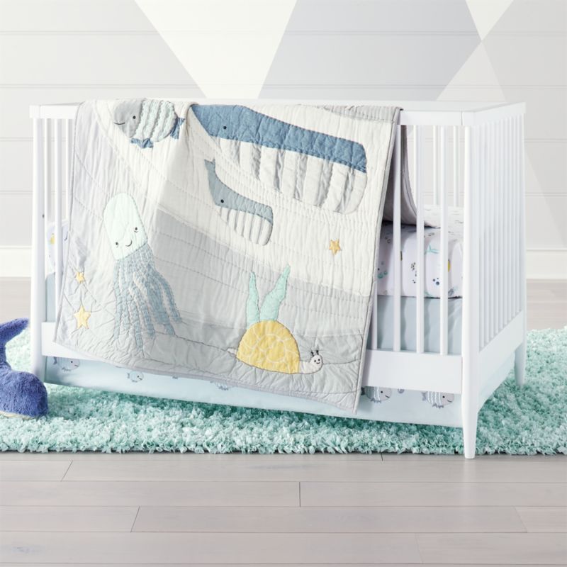 crate and barrel baby bedding