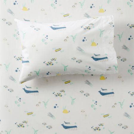 Organic Under The Sea Toddler Pillowcase Crate And Barrel