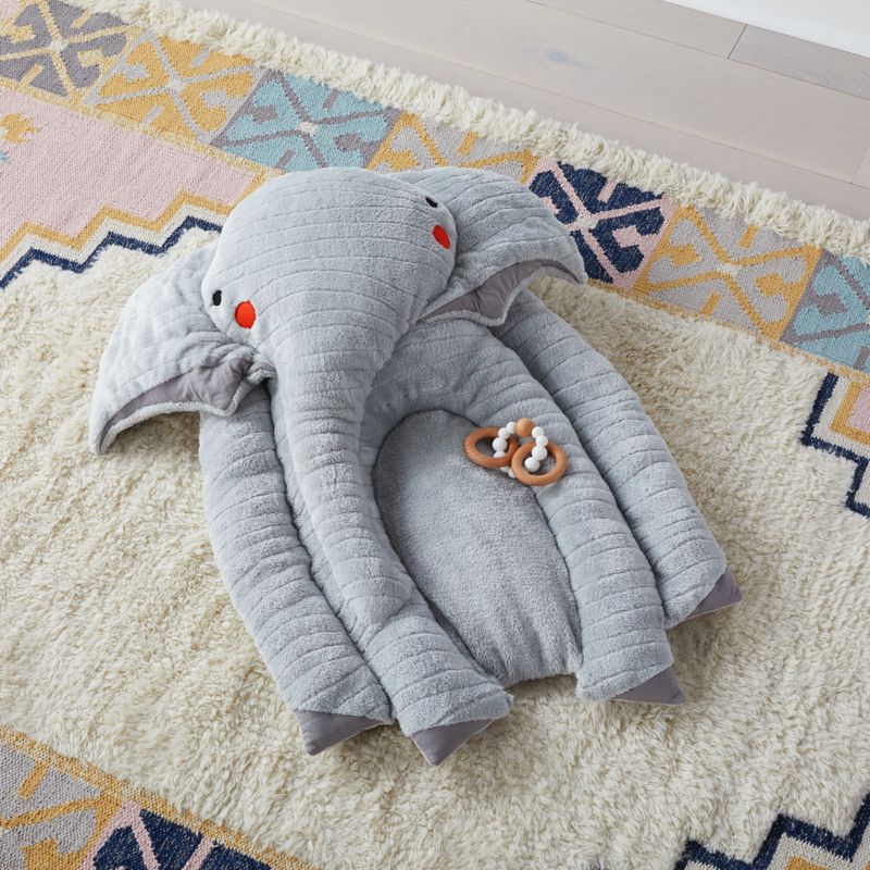 elephant baby plush play mat