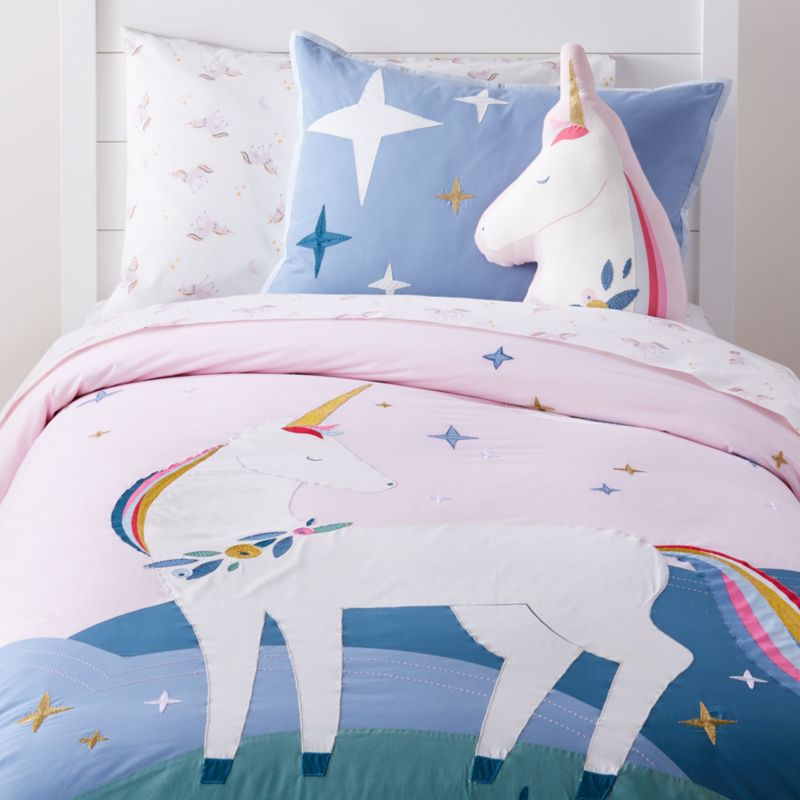 twin bed unicorn sheets