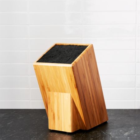 Universal Bamboo Knife Block