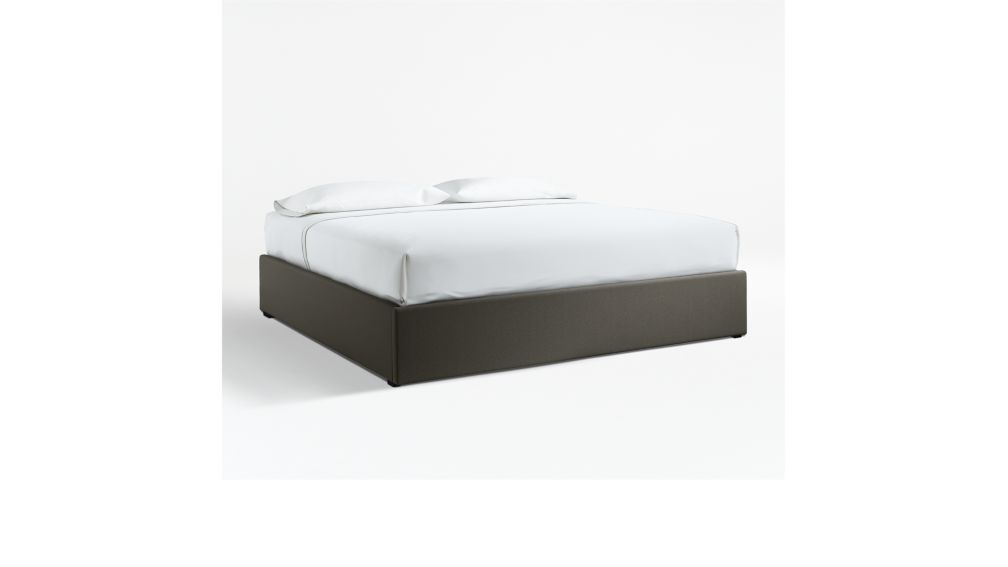 Download King Upholstered Gas-Lift Storage Bed Base Carbon | Crate ...