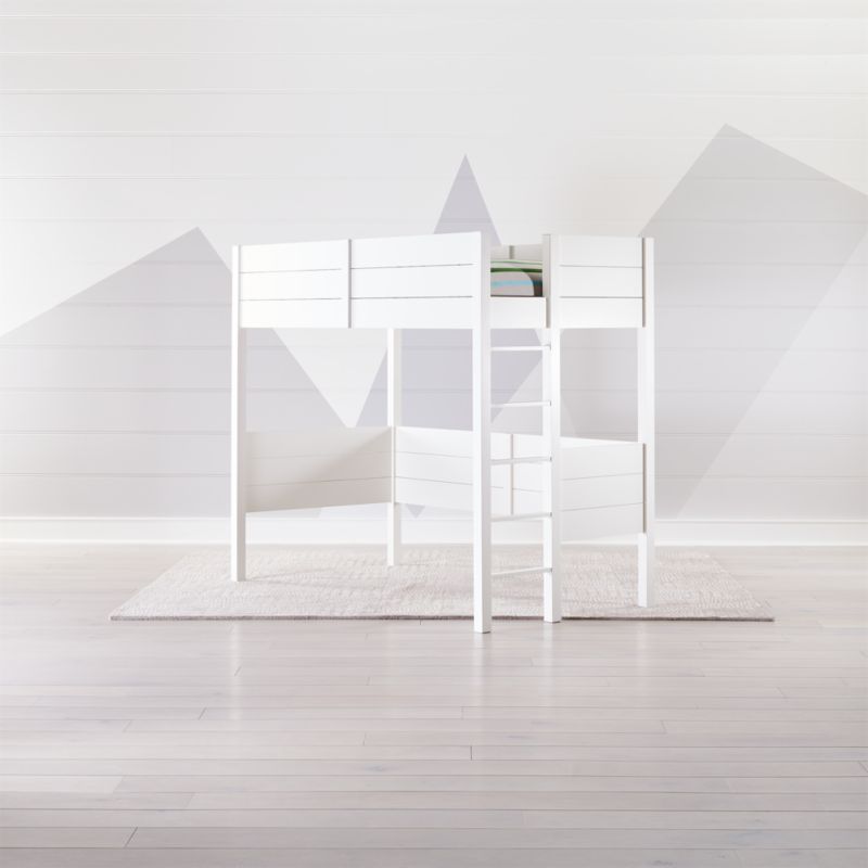 cheap white loft bed