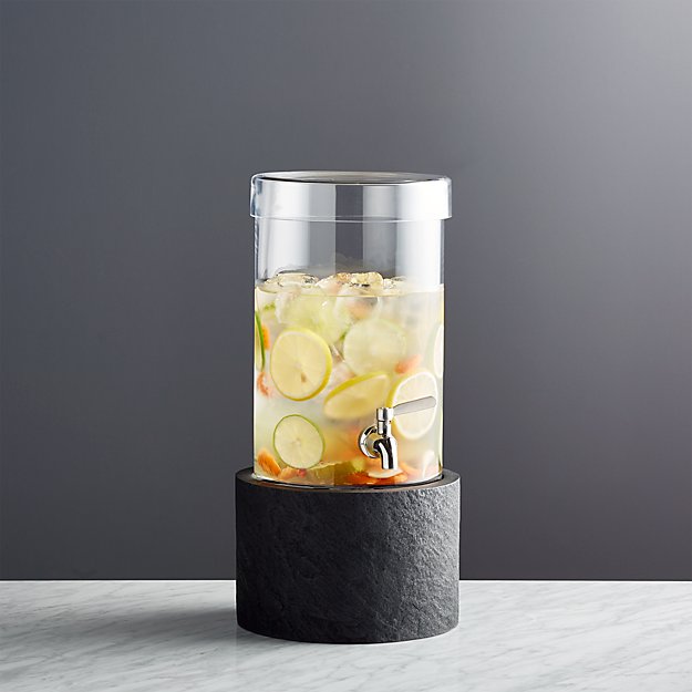 Cold Drink Dispenser with Urbana Stand Crate and Barrel
