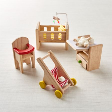 Plan Toys Nursery Dollhouse Furniture Reviews Crate And Barrel