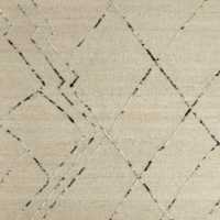 Vail Zig Zag Geometric Cream Rug Swatch 12"x18"