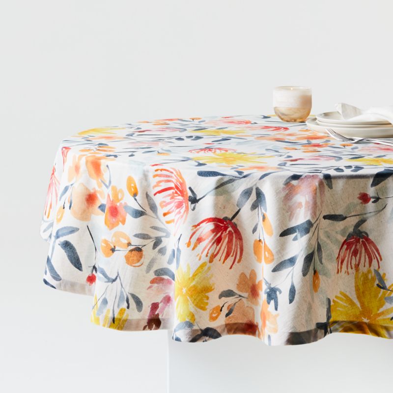 floral tablecloth