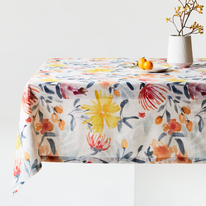 floral tablecloth