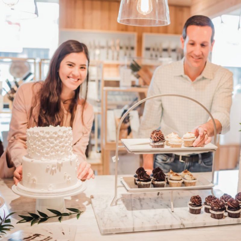 Wedding cake samples